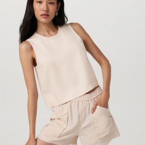 Trestles Twill Crop Tank