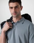Short Sleeve Feather Polo