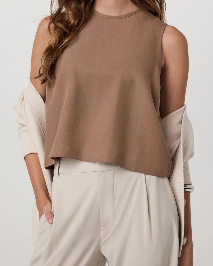 Trestles Twill Crop Tank - Image 5
