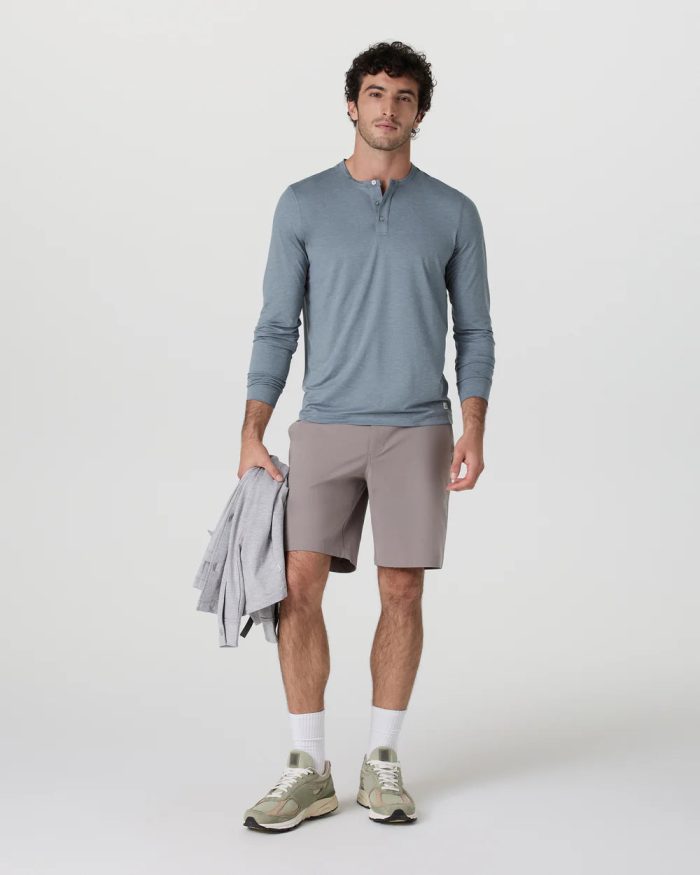 Long Sleeve Ease Performance Henley - Image 3