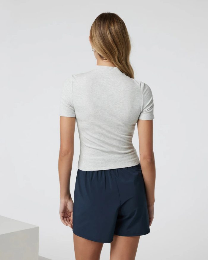 Short Sleeve Pose Mock Neck - Image 3