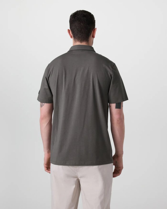 Short Sleeve Feather Polo - Image 3