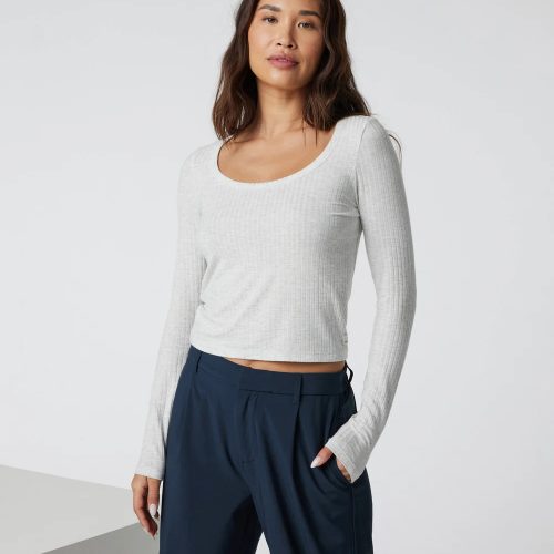 Long Sleeve Plie Top