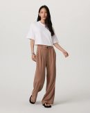 Short Sleeve Heavyweight Crop Cotton Tee