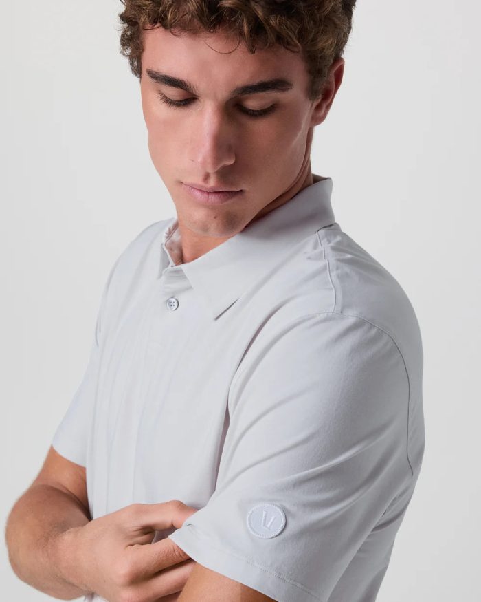 Short Sleeve Feather Polo - Image 2