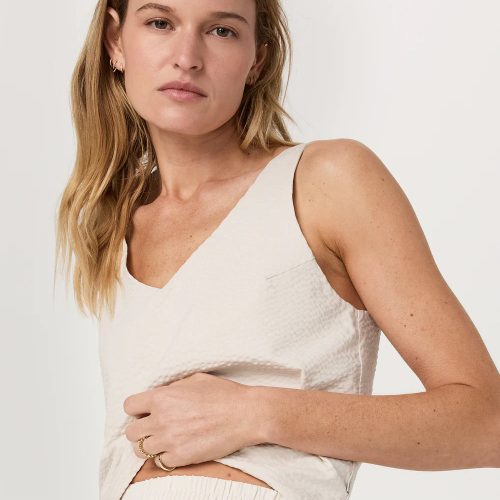 Villa Textured Crop Tank