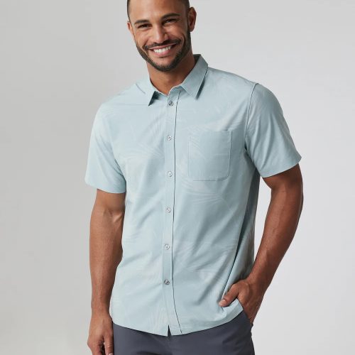 Short-Sleeve Bridge Button Down