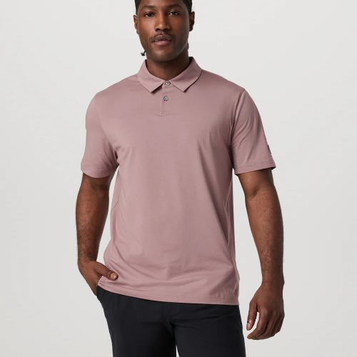 Short Sleeve Feather Polo