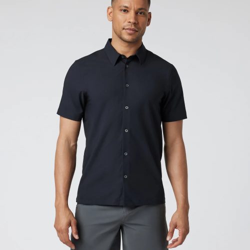 Short Sleeve Manhattan Button Down