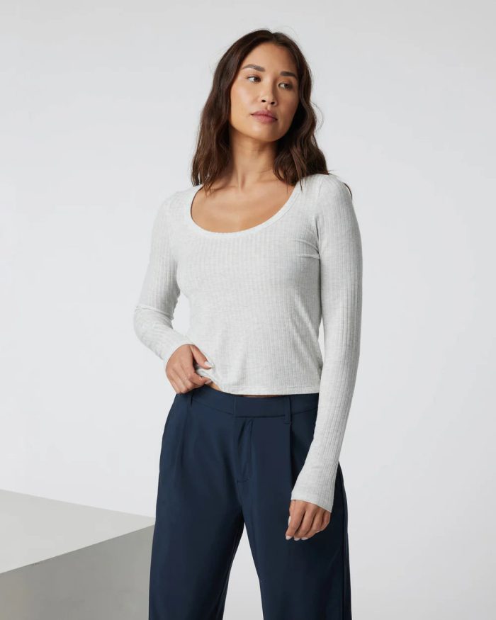 Long Sleeve Plie Top - Image 4