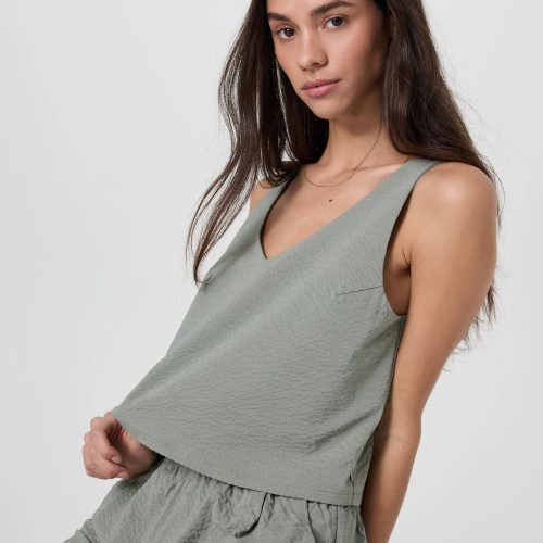 Villa Textured Crop Tank