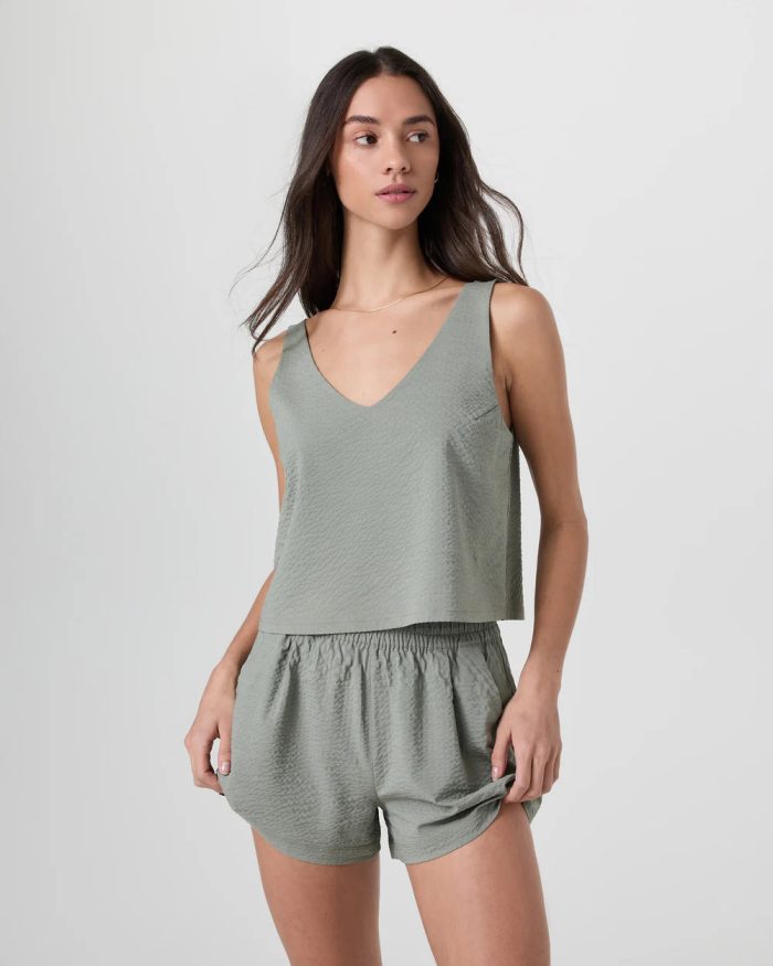 Villa Textured Crop Tank - Image 2