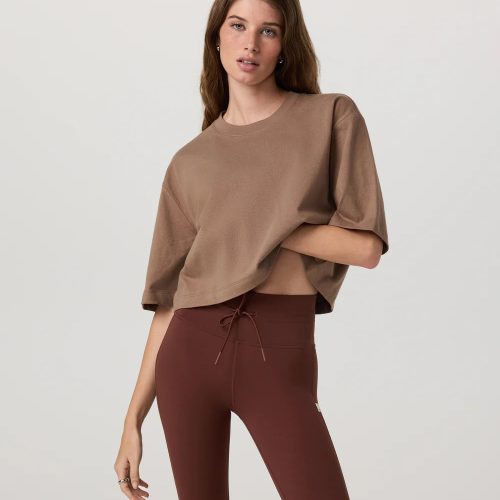 Short Sleeve Heavyweight Crop Cotton Tee
