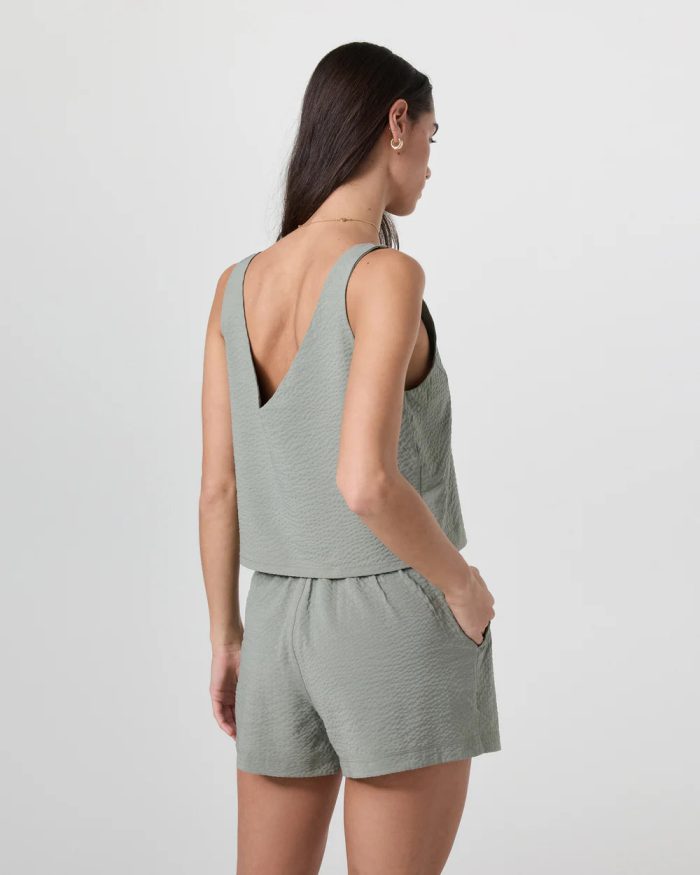 Villa Textured Crop Tank - Image 4